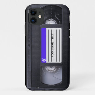 おもしろいのヴィンテージ80sのレトロVHSテープ iPhone 11 ケース