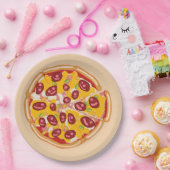 「おもしろいの一切れよくはしゃぐはピザインスパイア ペーパープレート (パーティー)