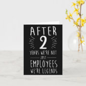 ～おもしろいの二年勤続2周年 カード (黄色い花)