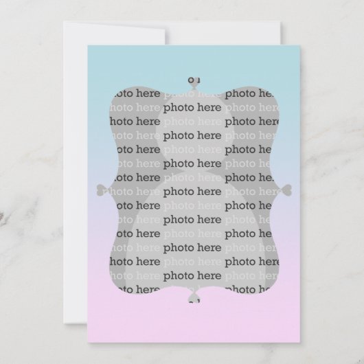 おもしろいの人魚の誕生日のパーティの招待状 招待状 (裏面)