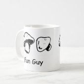 おもしろいの人、菌類 コーヒーマグカップ (正面左)