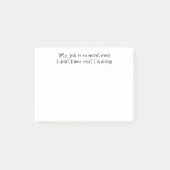 おもしろいの仕事の引用文は、"私の仕事とても秘密です ポストイット (正面)