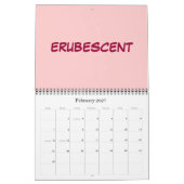 おもしろいの単語 カレンダー (2月 2027)