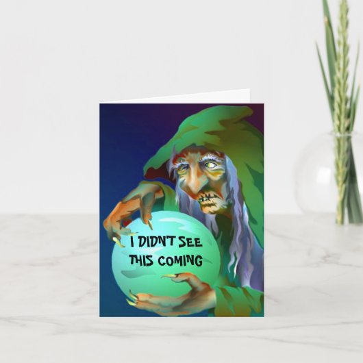 おもしろいの占い師の~のバースデー・カードの~ EZ2はカスタマイズ カード (正面)