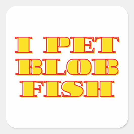 おもしろいの卵巣魚 スクエアシール (正面)