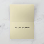 おもしろいの古いトラックのバースデーカーおもしろいド カード (内部)