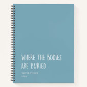 おもしろいの埋葬地における体の共同利用 ノートブック (正面)