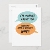 おもしろいの場合 – 友人でチェックインのパンデミックなジョーク ポストカード (正面/裏面)