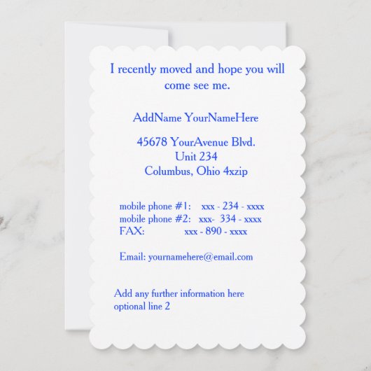 おもしろいの変更 案内状 (裏面)