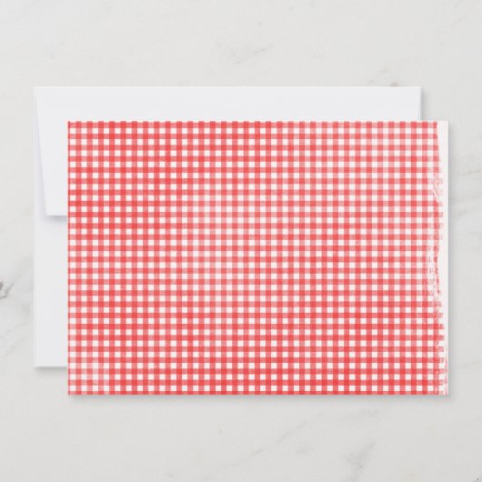 おもしろいの夏のパーティーとスイカ 招待状 (裏面)