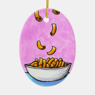 おもしろいの多彩な芸術macおよびチーズは食糧を慰めます セラミックオーナメント