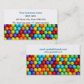 おもしろいの多彩なgumballの名刺 名刺 (正面/裏面)