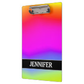 おもしろいの多彩の虹そっくりのパターン; 名前をカスタムする クリップボード (左)
