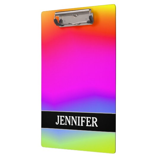 おもしろいの多彩の虹そっくりのパターン; 名前をカスタムする クリップボード (左)