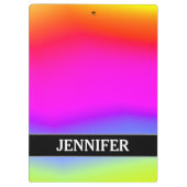 おもしろいの多彩の虹そっくりのパターン; 名前をカスタムする クリップボード (裏面)