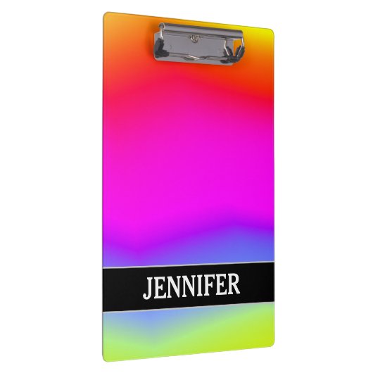 おもしろいの多彩の虹そっくりのパターン; 名前をカスタムする クリップボード (右)