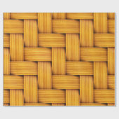 おもしろいの大きいかごの織り方 ラッピングペーパー (フラット)