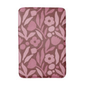 おもしろいの大きな花はっきりした色 バスマット (正面縦)