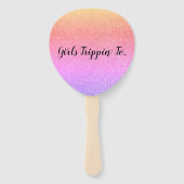 おもしろいの女の子のトリピン'宛先…カラフル ハンドファン (正面)