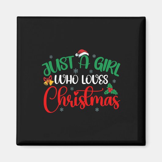 おもしろいの女の子を愛する女の子 マグネット (正面)