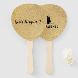 おもしろいの女の子トリピンへ…宛先の金ゴールド ハンドファン