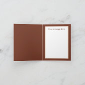 おもしろいの女性と女の子の追加メッセージ カード (内部)