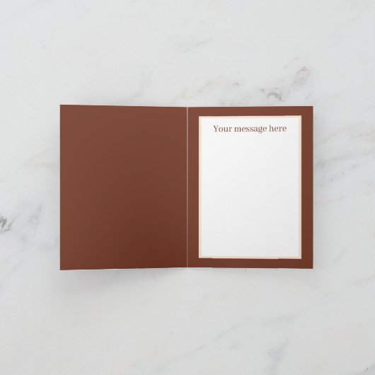 おもしろいの女性と女の子の追加メッセージ カード (内部)