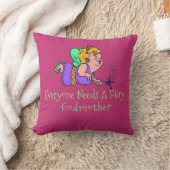 おもしろいの妖精及び妖精の教父の装飾用クッション クッション (ブランケット)