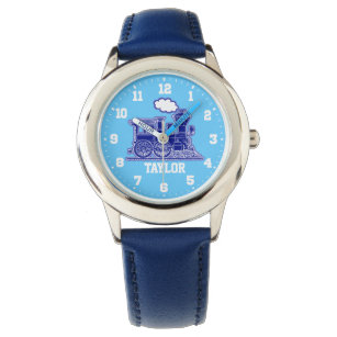 おもしろいの子ども達がblue train wrist watchと名付けた 腕時計