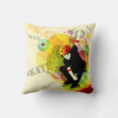 おもしろいの子供のスポーツの枕 クッション (裏面)