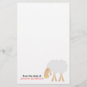 おもしろいの子供のパーソナライズな文房具 便箋 (正面)