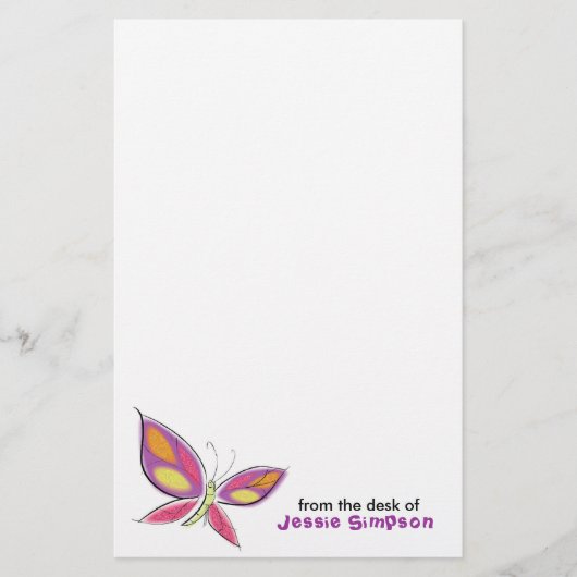 おもしろいの子供のパーソナライズな文房具 便箋 (正面)