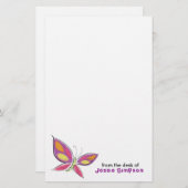 おもしろいの子供のパーソナライズな文房具 便箋 (正面/裏面)