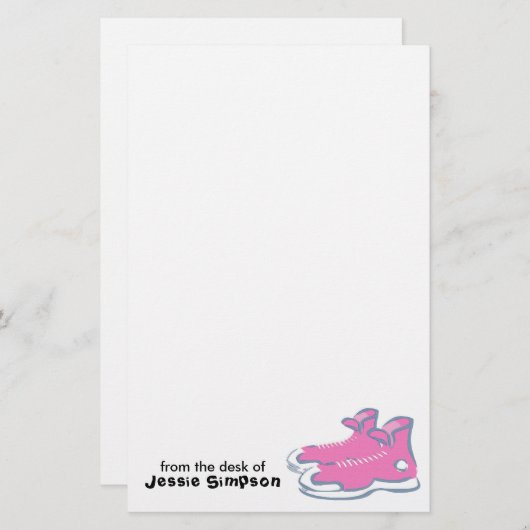 おもしろいの子供のパーソナライズな文房具 便箋 (正面/裏面)