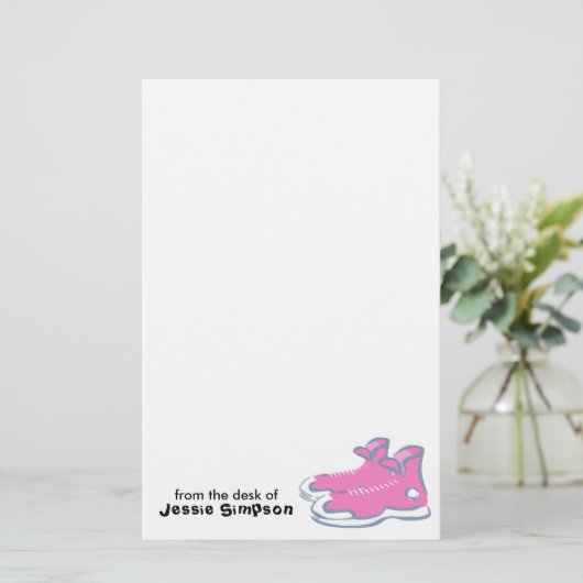 おもしろいの子供のパーソナライズな文房具 便箋 (スタンド正面)