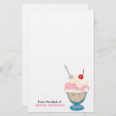 おもしろいの子供のパーソナライズな文房具 便箋 (正面/裏面)