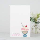 おもしろいの子供のパーソナライズな文房具 便箋 (スタンド正面)