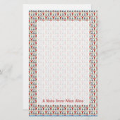 おもしろいの子供の文房具 便箋 (正面/裏面)