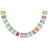 おもしろいの子供の誕生日パーティー バンティングフラッグ (全)