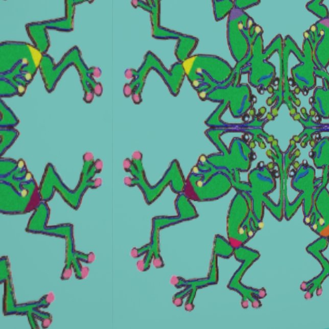 おもしろいの子供用バスルーム壁紙を持つカエル 壁紙 (縫い目)