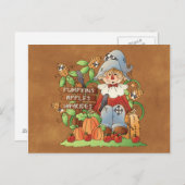 おもしろいの季節のかかし任意の目的のはがき ポストカード (正面/裏面)