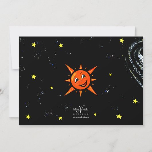 おもしろいの宇宙の招待状 招待状 (裏面)