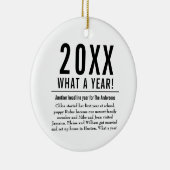 おもしろいの家族のレビューのモダンメリークリスマス セラミックオーナメント (右)