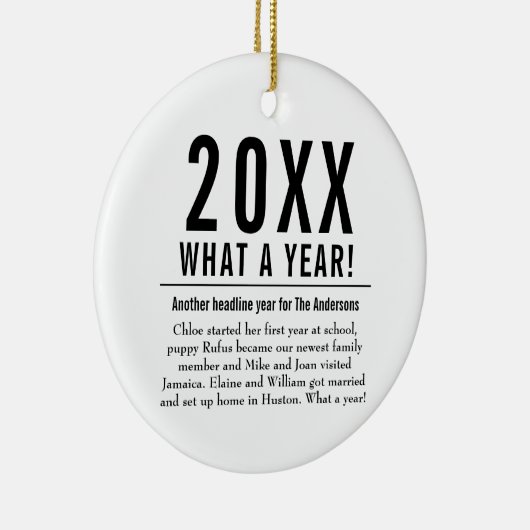 おもしろいの家族のレビューのモダンメリークリスマス セラミックオーナメント (右)