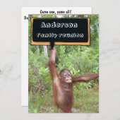 おもしろいの家族会 招待状 (正面/裏面)