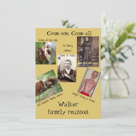 おもしろいの家族会 招待状 (スタンド正面)