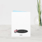 おもしろいの小さい雪だるま「Tis季節のホリデーカード シーズンカード (裏面)