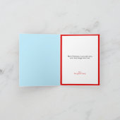 おもしろいの小さい雪だるま「Tis季節のホリデーカード シーズンカード (内部)