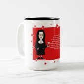 おもしろいの尼僧 コーヒーマグカップ (正面左)