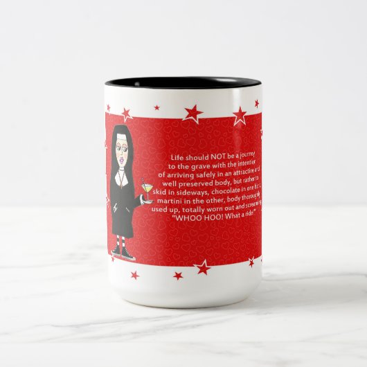 おもしろいの尼僧 コーヒーマグカップ (中央)